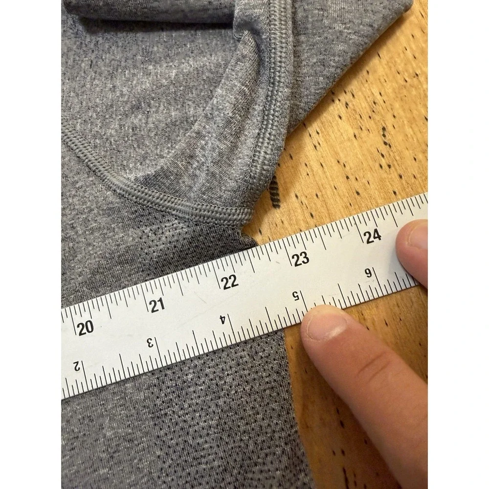 Lululemon Xl Metal Vent Tech Henley Long Sleeve Gray Performance Shirt Men's